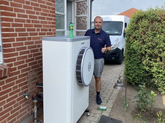 Montering af varmepumpe i Esbjerg